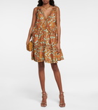 Zimmermann - Tiggy Drawcord printed silk minidress