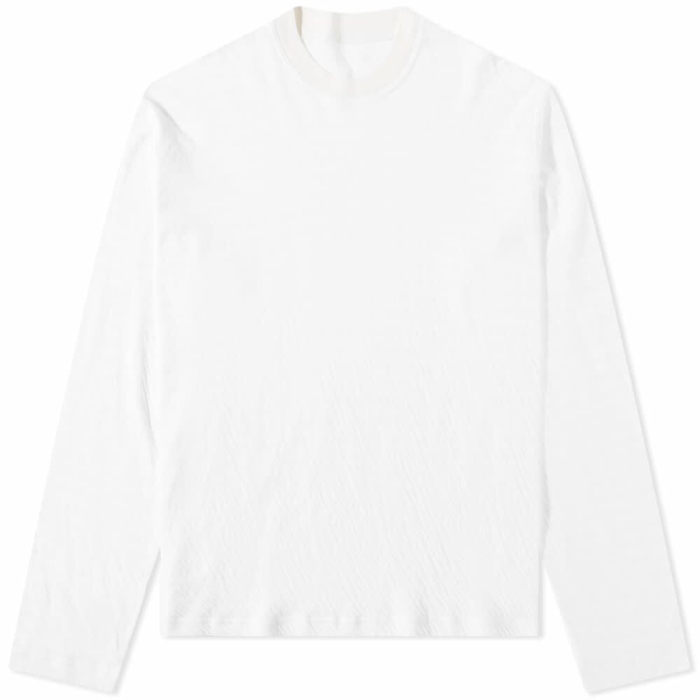 Sunnei Men's Long Sleeve Stripe T-Shirt in Off White/Beige Stripes Sunnei