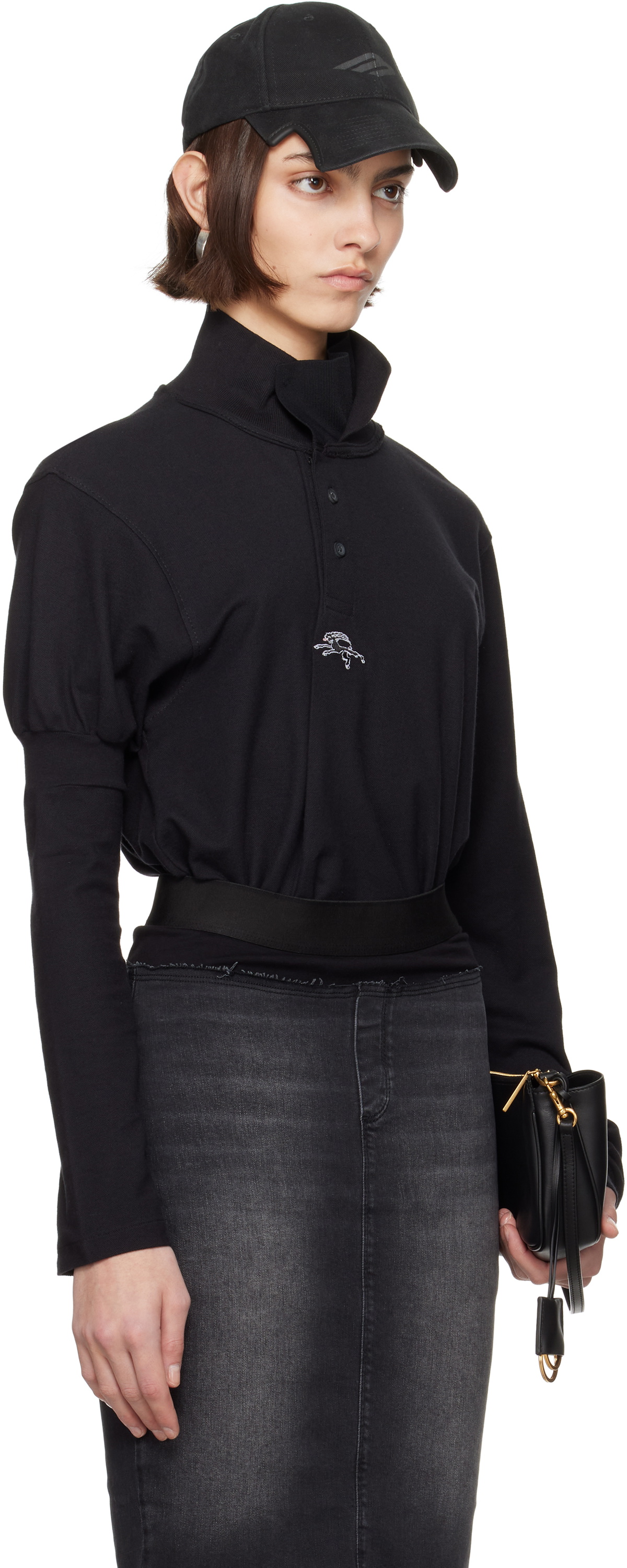 Prototypes Black Twisted L.S. Polo