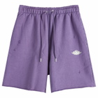 Air Jordan Men's Rare Air Pullover Fleece Short in Purple Earth/Sail