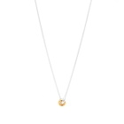 Tom Wood 20.5" Sphere Double Pendant Necklace in Silver/Gold 