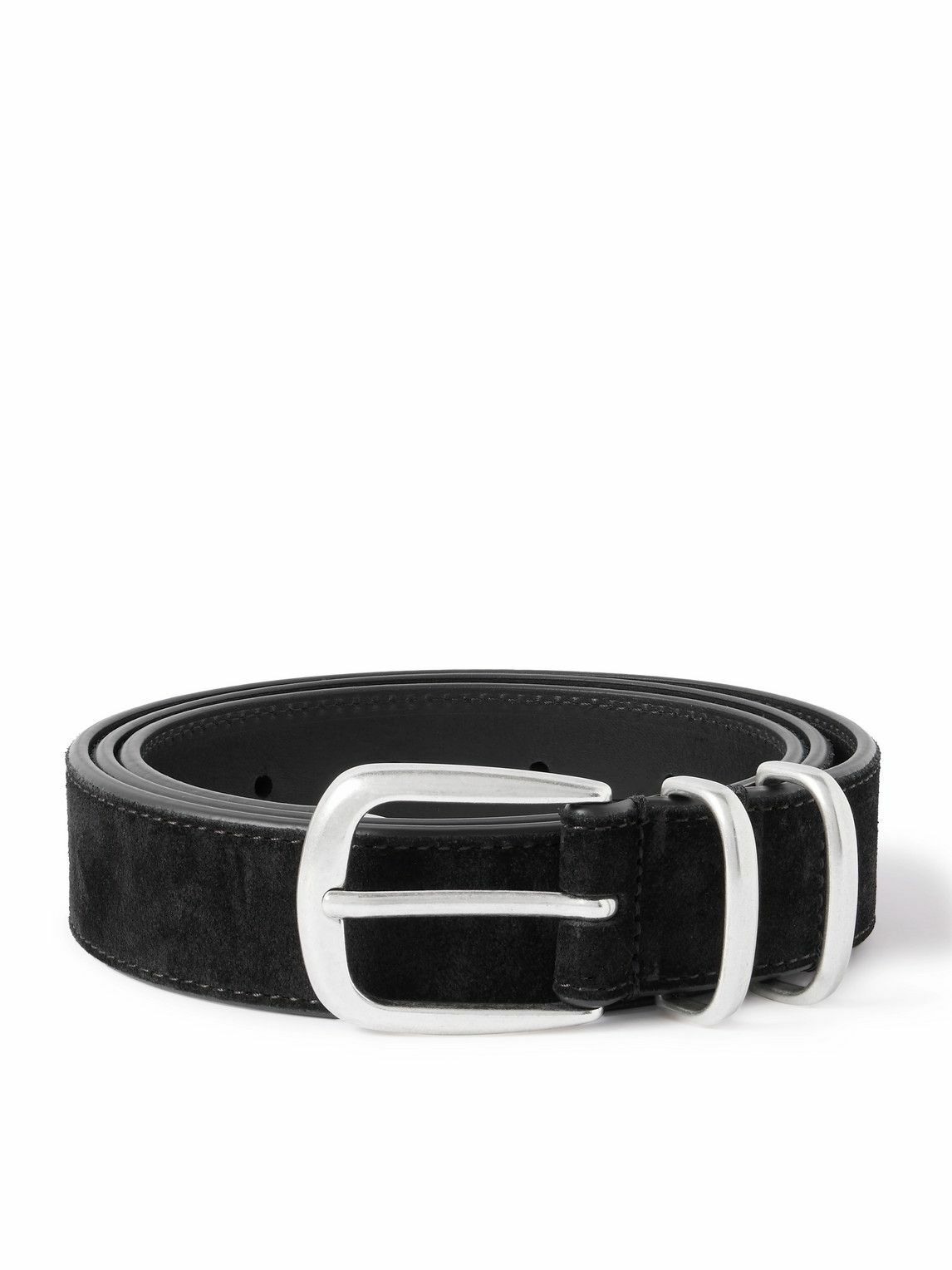 Officine Creative - 3cm Suede Belt - Black