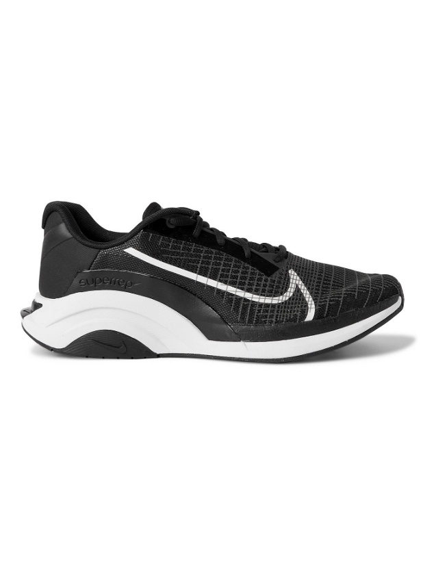 Photo: NIKE TRAINING - ZoomX SuperRep Surge Mesh and Rubber Sneakers - Black