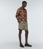 Bode - Thousand Pyramid cotton shorts