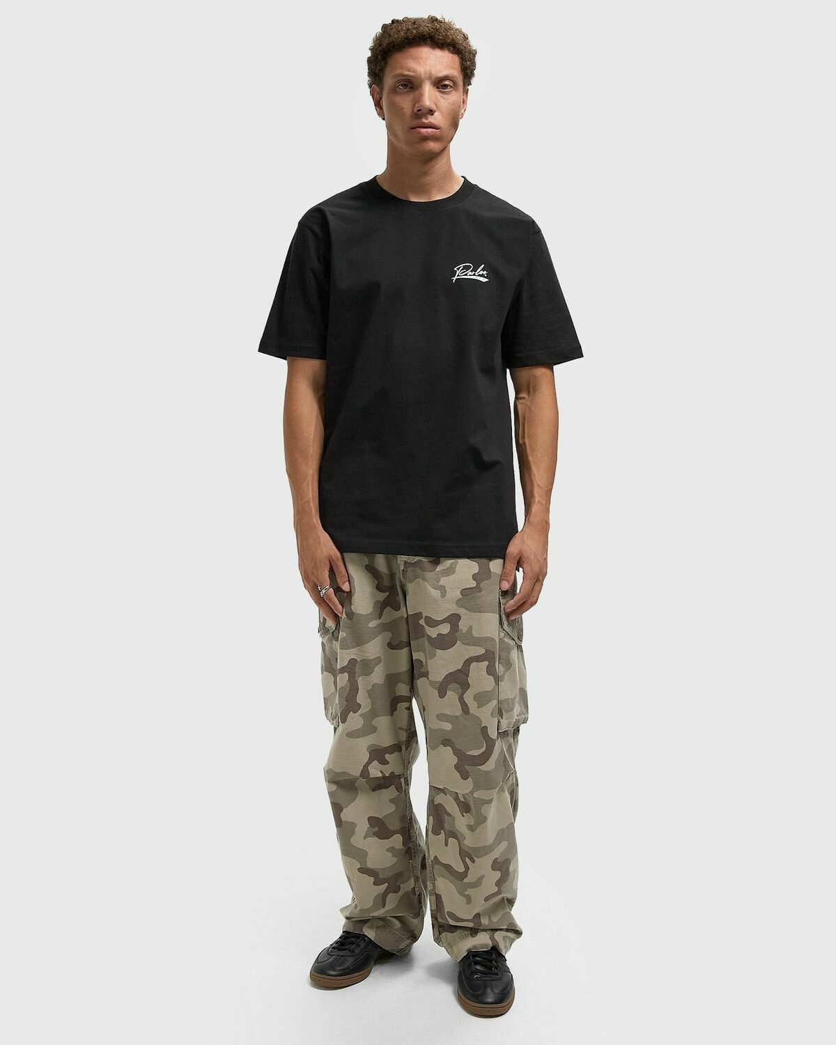 Parlez Inning Tee Black Mens Shortsleefe