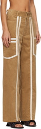 Stanley Raffington Beige Corduroy Trousers