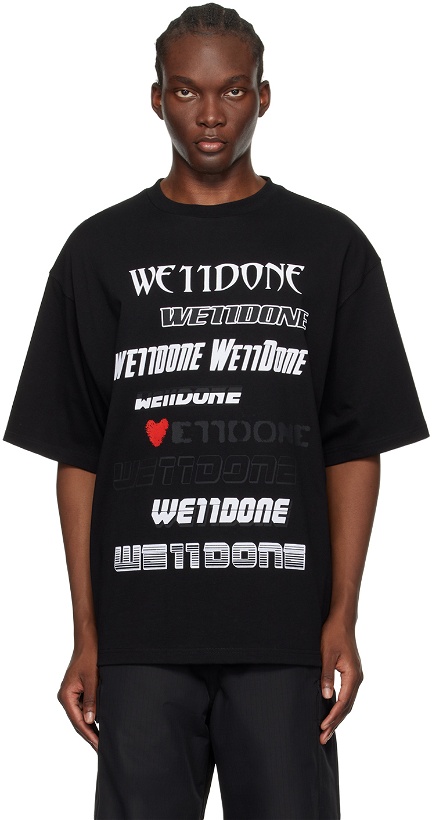 Photo: We11done Black 'LOVE WE11DONE' T-Shirt