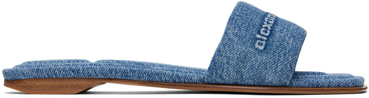 Photo: Alexander Wang Blue Vy Pool Slides