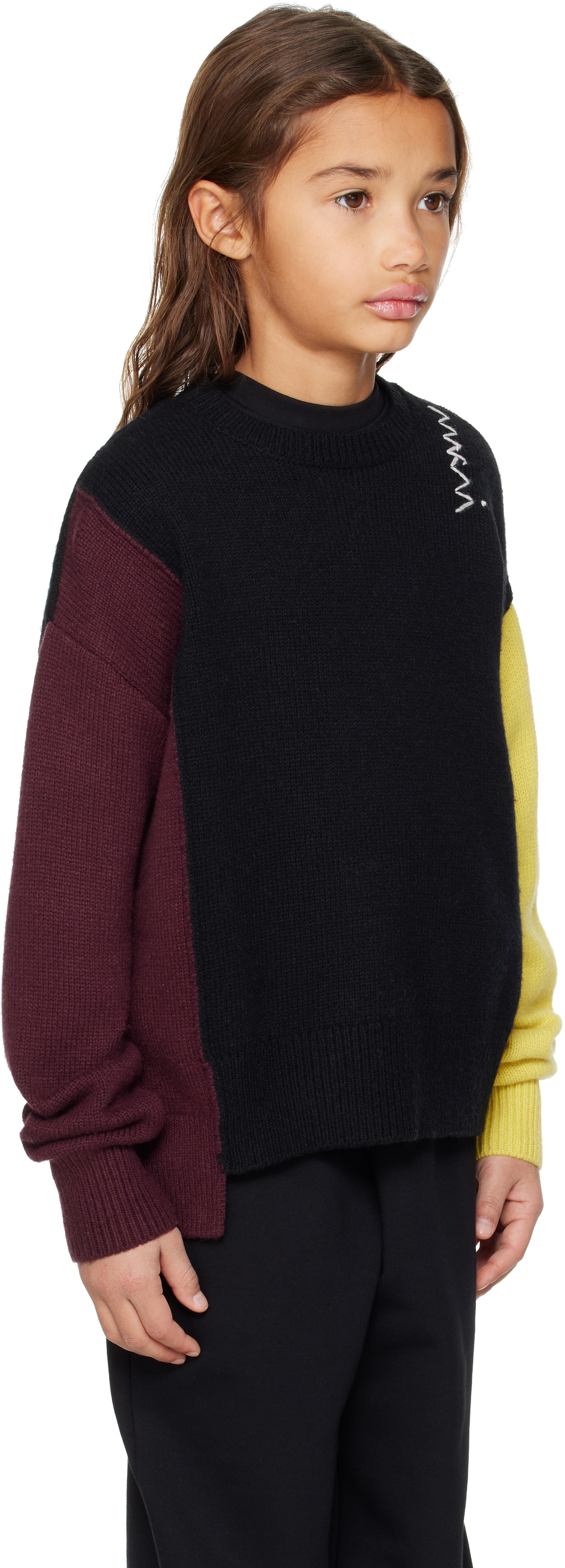 Marni Kids Multicolor Colorblocked Sweater