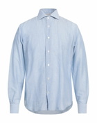 Eleventy Platinum Mens Shirt Sky in Blue