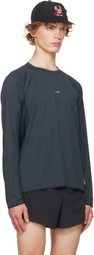 Satisfy Black AuraLite UV Long Running T‑shirt