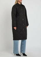 Joseph Penny Quilted Woven Coat Black