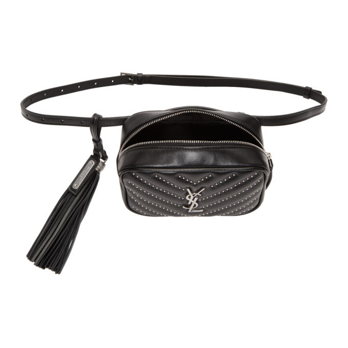 Saint Laurent Lou Belt Bag in Quilted Leather - Black