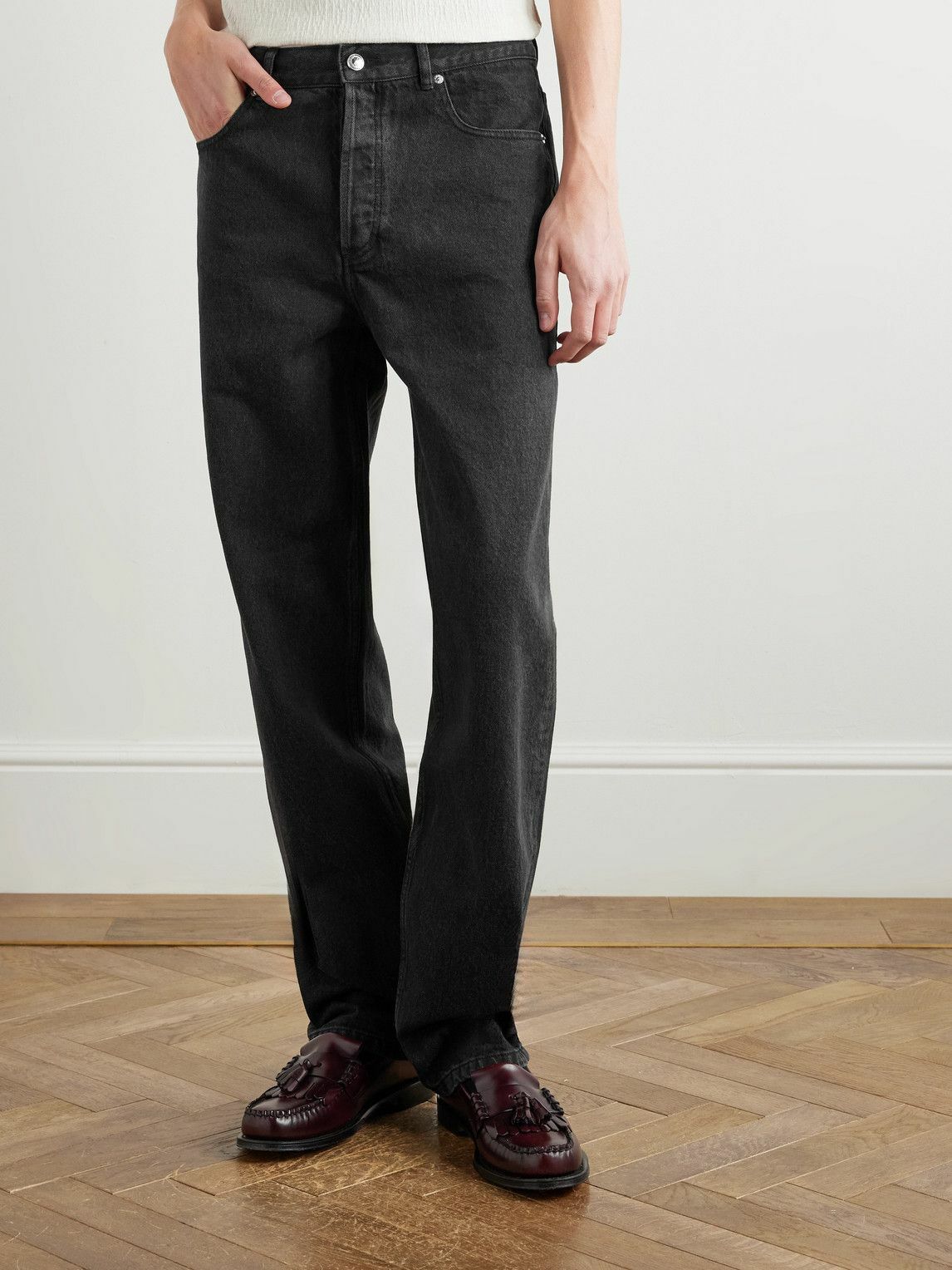 A.P.C. 限定ブラックデニム　JEAN FAIRFAX ワイドレッグ A.P.C. - Fairfax Wide-Leg Jeans - Black A.P.C.