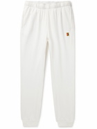 Nike Tennis - Court Heritage Tapered Appliquéd Dri-FIT Tennis Sweatpants - White