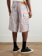 Gallery Dept. - Straight-Leg Camouflage-Print Cotton-Twill Cargo Shorts - Pink