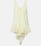 The Attico Ruffled cotton minidress