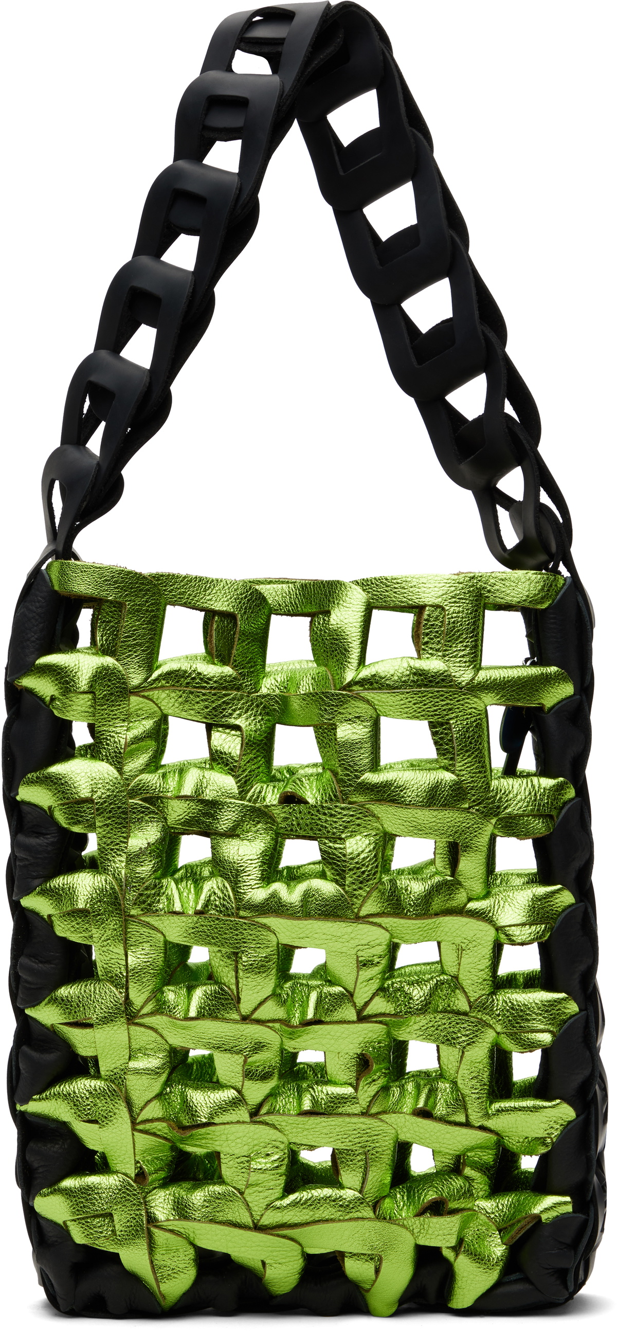 SC103 SSENSE Exclusive Green & Black Medium Links Tote SC103