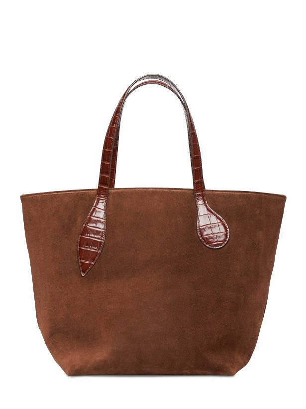 Photo: LITTLE LIFFNER Sprout Suede & Embossed Leather Tote Bag