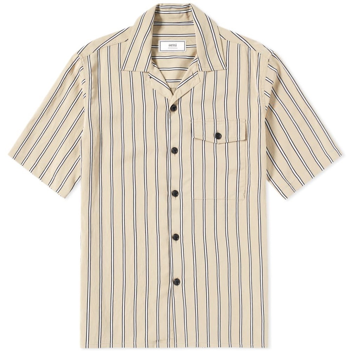 Photo: AMI Stripe Vacation Shirt Neutrals