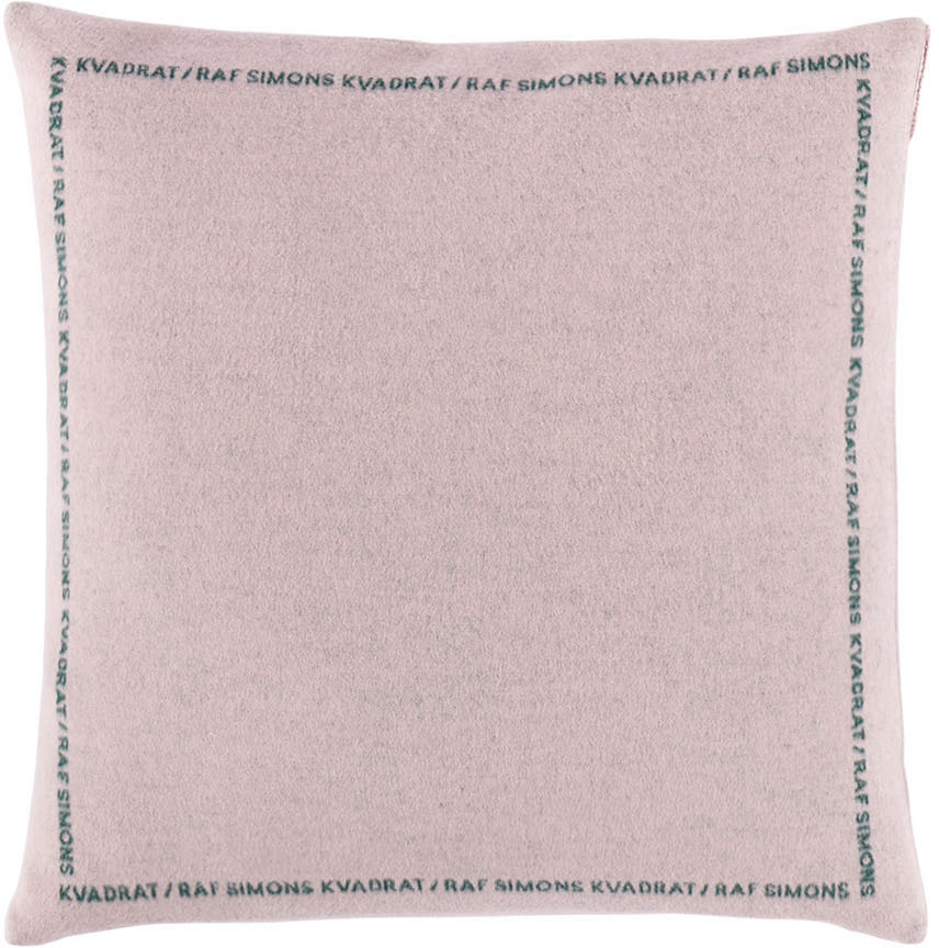 Kvadrat/Raf Simons Pink Double Face Wool Cushion