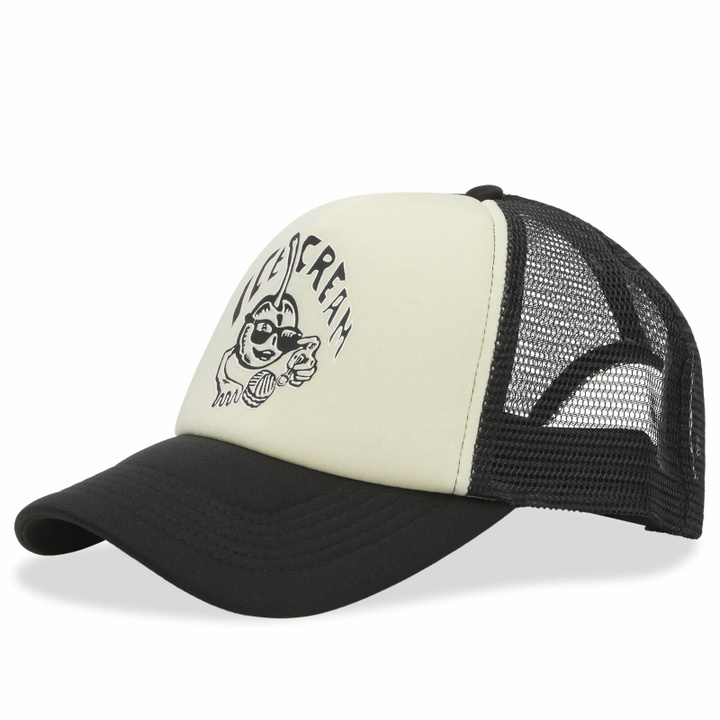 Photo: ICECREAM Women's Cherry Trucker Cap in Yellow/Black 