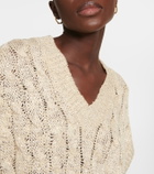 Brunello Cucinelli Cable-knit embellished sweater vest