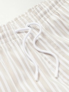 Loro Piana - Daneu Straight-Leg Mid-Length Striped Swim Shorts - Neutrals