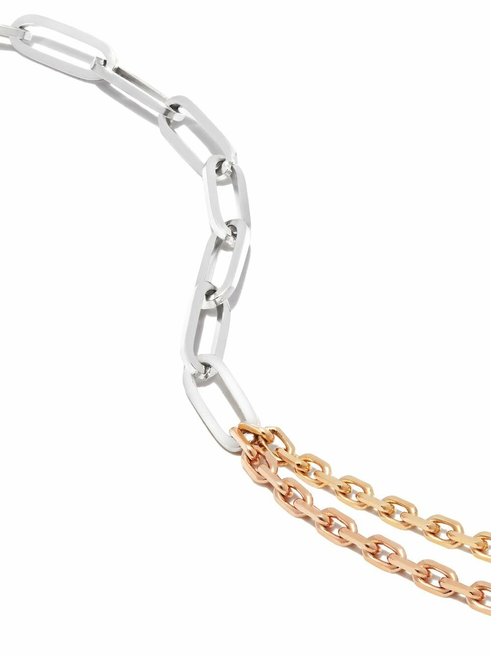 Yvonne Léon 18K Yellow And White Gold Solitaire Chain Bracelet