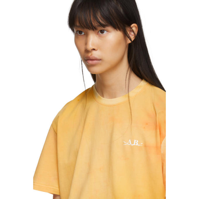 Anton Belinskiy Pink and Yellow Tie-Dye T-Shirt