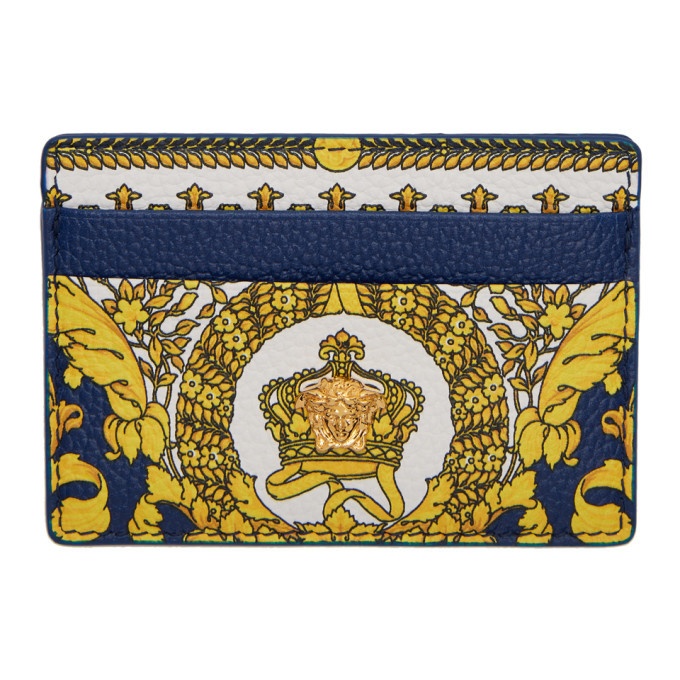 Photo: Versace Blue and White Heritage Card Holder
