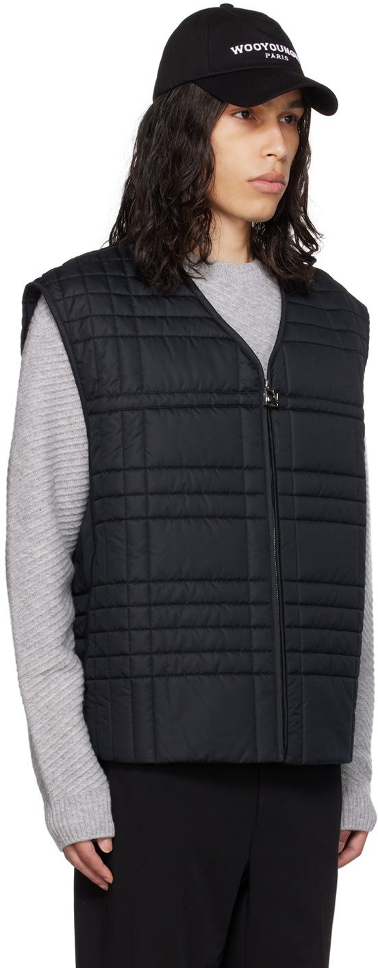 Wooyoungmi Black Quilted Vest Wooyoungmi