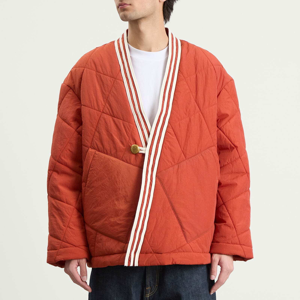 Adidas Men's x CLOT Padded Jacket in Vermillion