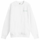 Sporty & Rich Men's Drink More Water Sweatshirt in White/Verde