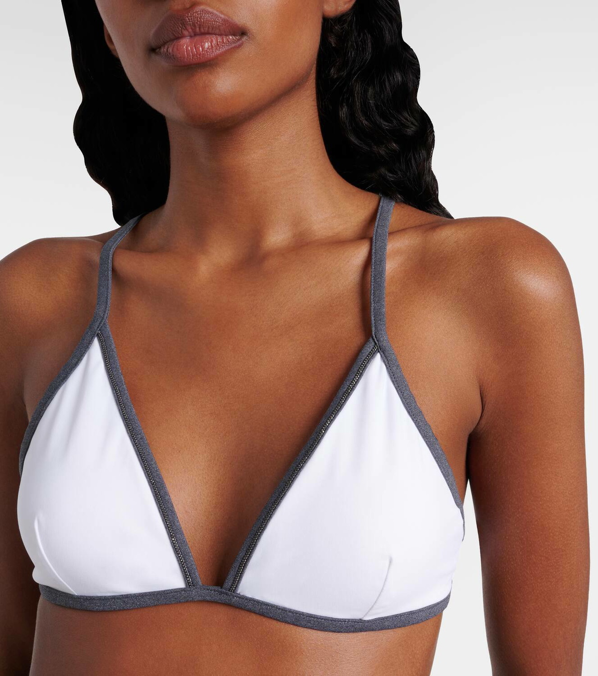Brunello Cucinelli Monili bikini top