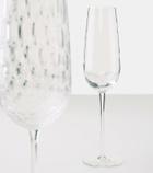 NasonMoretti Tolomeo set of 6 champagne flute glasses