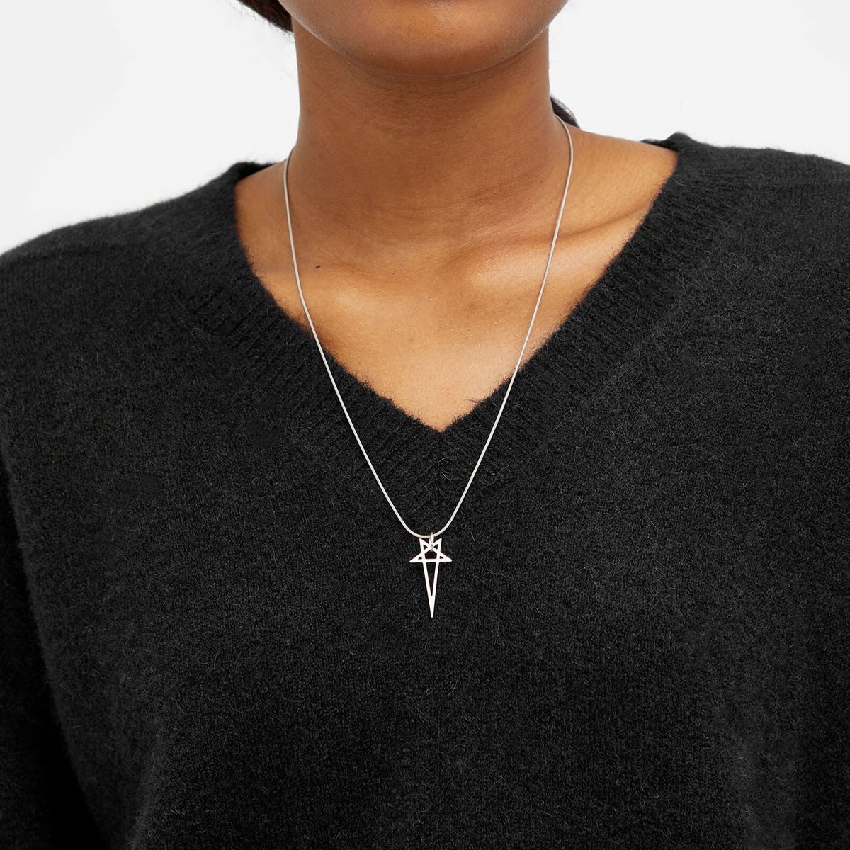 Rick Owens BIG Pentagram Pendant Stainless Steel Dublicate