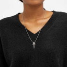 Rick Owens Women's Pentagram Charm Necklace in Palladio 