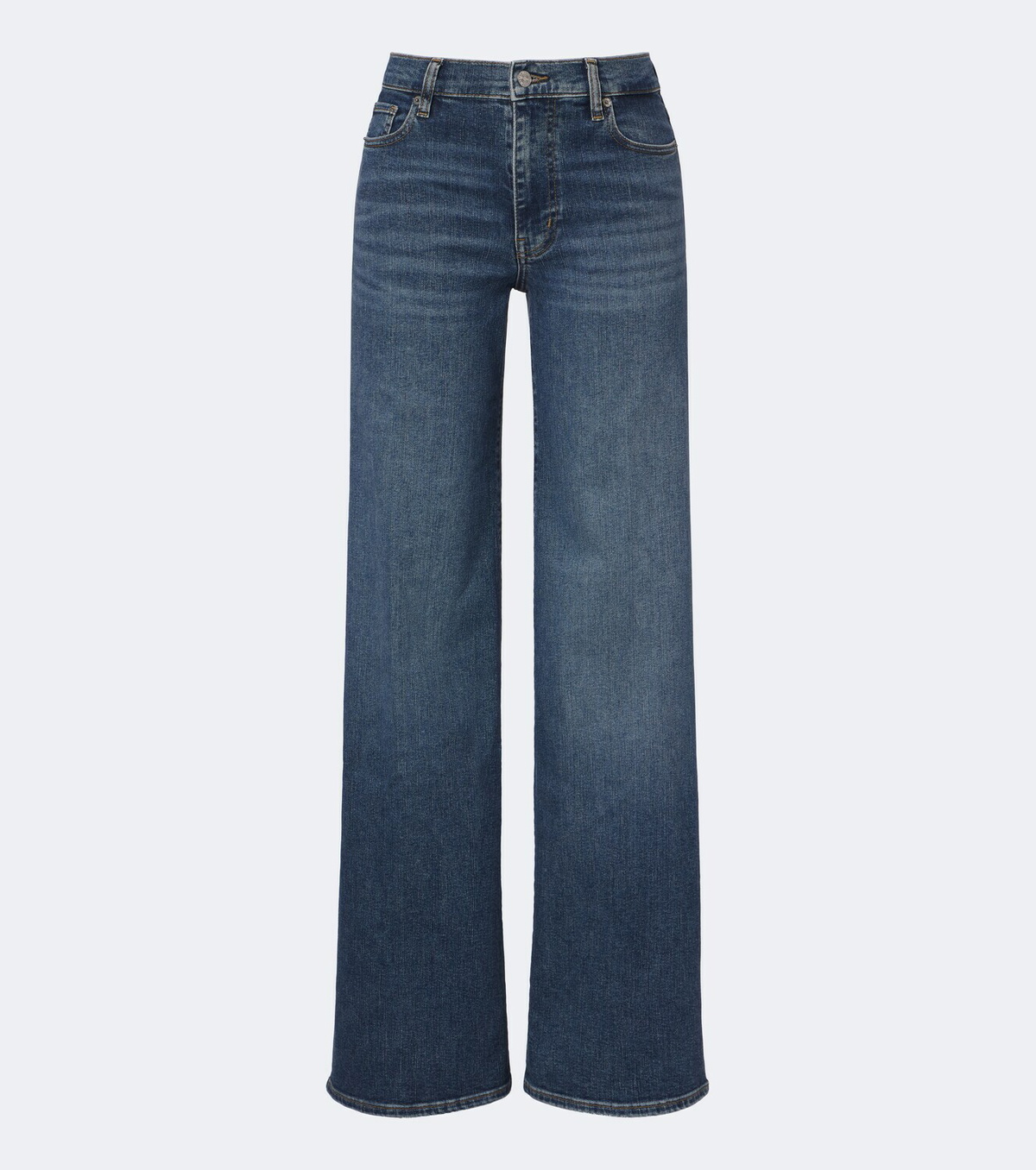 Frame Palace faded wide-leg jeans