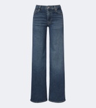 Frame Palace faded wide-leg jeans