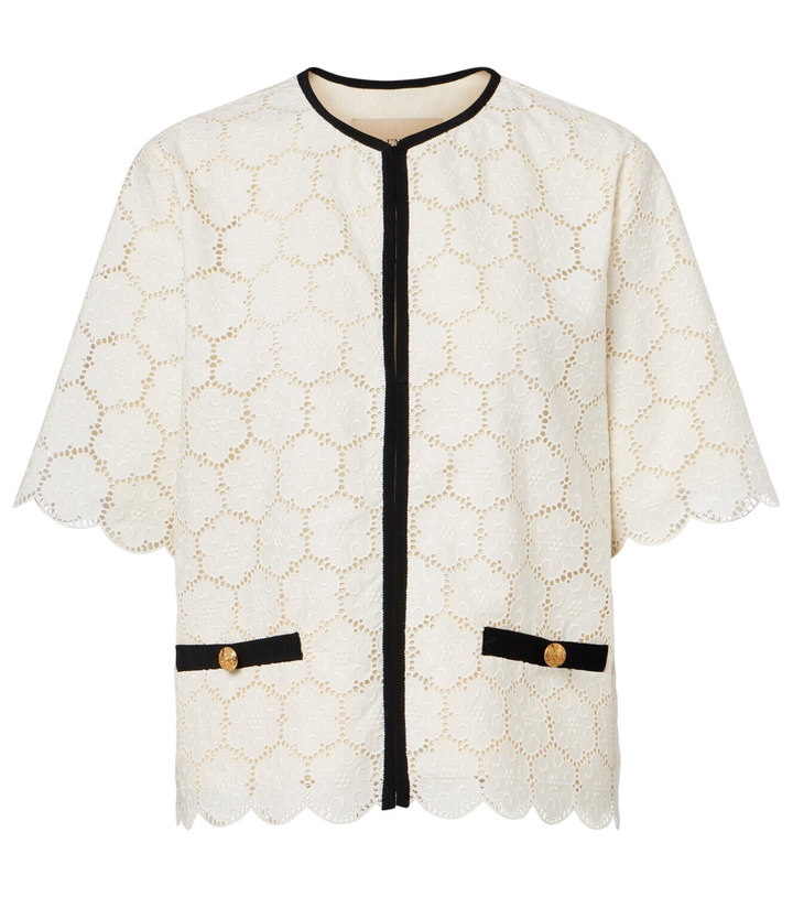 Photo: Valentino Embroidered cotton jacket