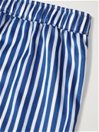DEREK ROSE - Wellington 52 Striped Cotton Boxer Shorts - Blue