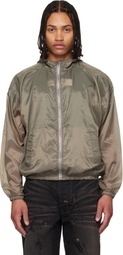 ALEXANDER DIGENOVA Khaki Taped Seam Rain Jacket