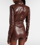 Mugler Draped bodysuit