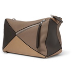 Loewe - Puzzle XL Full-Grain Leather Messenger Bag - Men - Brown