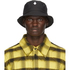 Marcelo Burlon County of Milan Black Cross Bucket Hat