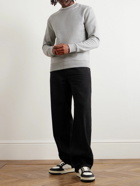 Balmain - Logo-Embroidered Cotton-Jersey Sweatshirt - Gray