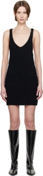 Entire Studios Black Tuft Tank Minidress