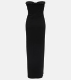 Versace - Safety Pin crêpe maxi dress