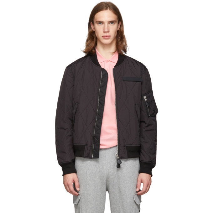Photo: Burberry Black Quilted Sutton Bomber Jacket